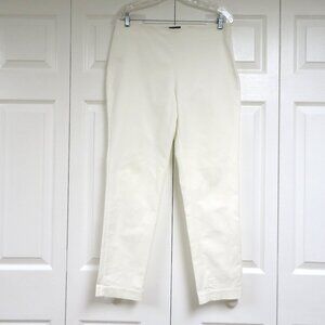 Vince Camuto Stretch Cotton Ankle Pants Size 8 Solid White